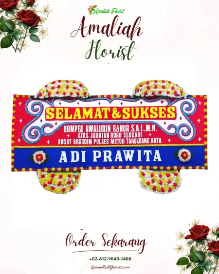 Papan Bunga Ucapan Selamat Plandi